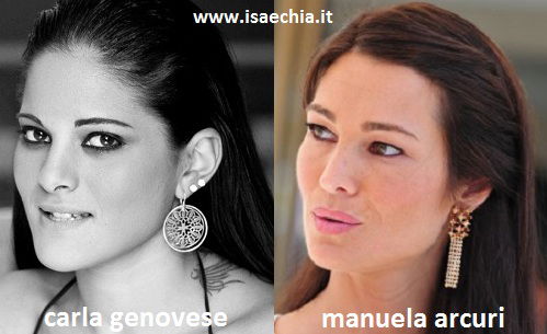 Somiglianza tra Carla Genovese e Manuela Arcuri preview