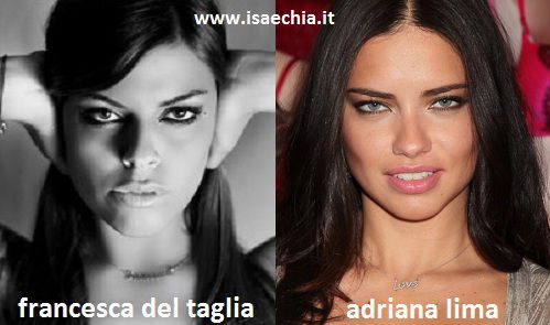 Somiglianza tra Francesca Del Taglia e Adriana Lima preview