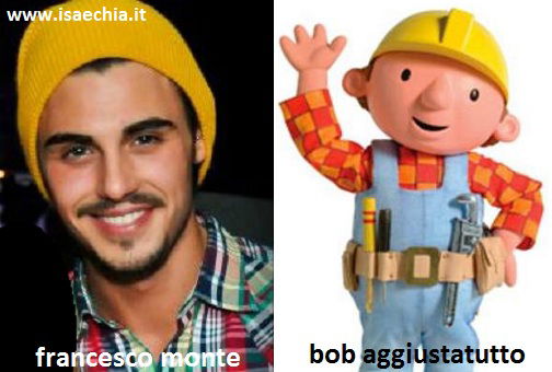 Somiglianza tra Francesco Monte e Bob Aggiustatutto preview