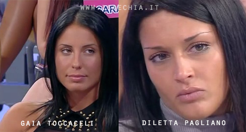 Somiglianza tra Gaia Toccaceli e Diletta Pagliano