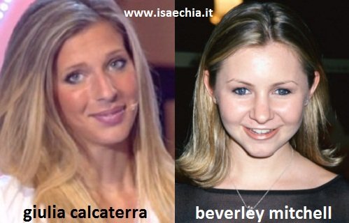 Somiglianza tra Giulia Calcaterra e Beverley Mitchell