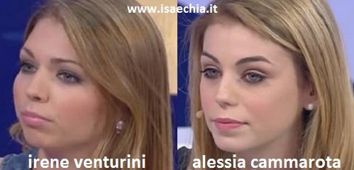 Somiglianza tra Irene Venturini e Alessia Cammarota
