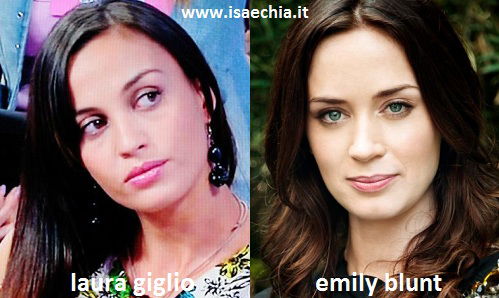 Somiglianza tra Laura Giglio ed Emily Blunt preview