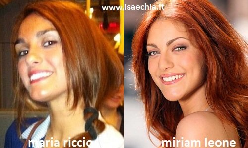 Somiglianza tra Maria Riccio e Miriam Leone