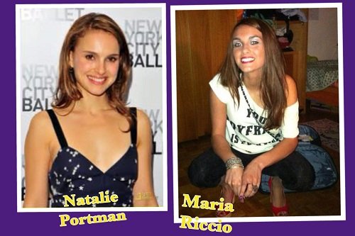 Somiglianza tra Maria Riccio e Natalie Portman