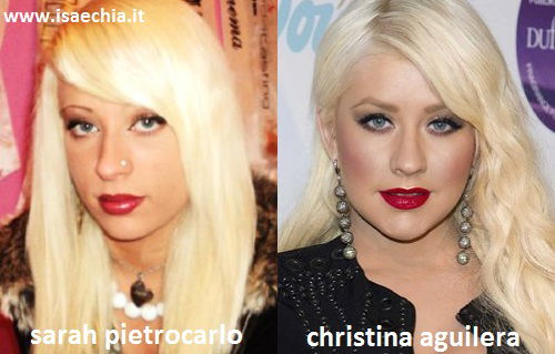 Somiglianza tra Sarah Pietrocarlo e Christina Aguilera preview