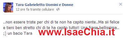 Tara Gabrieletto scrive nel suo fanclub. E nuove foto con Cristian Gallella article-post