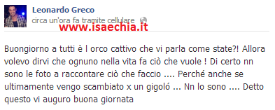 Leonardo Greco su Facebook: ‘Anche se ultimamente vengo scambiato per un gigolò non lo sono!’ preview