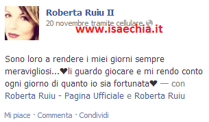 Roberta Ruiu pubblica su Facebook una foto dei suoi bimbi e scrive.. article-post