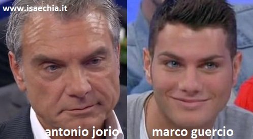Somiglianza tra Antonio Jorio e Marco Guercio