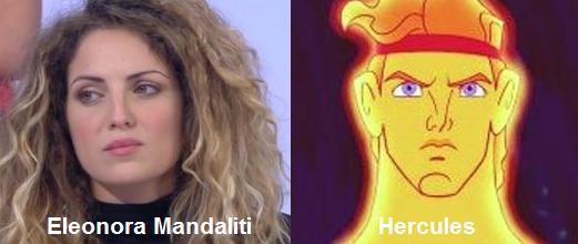 Somiglianza tra Eleonora Mandaliti ed Hercules preview