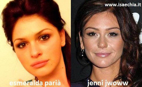 Somiglianza tra Esmeralda Parià e Jenni Jwoww