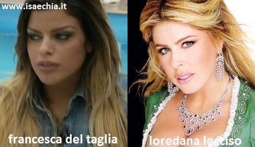 Somiglianza tra Francesca Del Taglia e Loredana Lecciso preview