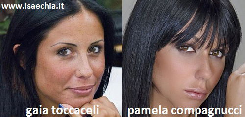 Somiglianza tra Gaia Toccaceli e Pamela Compagnucci preview