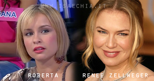 Somiglianza tra Roberta e Renée Zellweger article-post