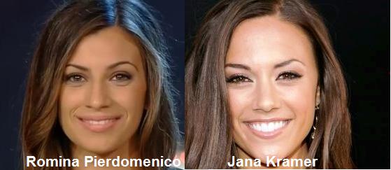 Somiglianza tra Romina Pierdomenico e Jana Kramer preview