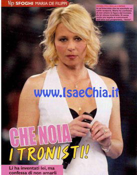 Maria De Filippi: …Che noia i tronisti! preview