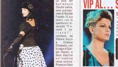 Il varietà di Claudia Letizia / Vip al semaforo: Emma Marrone e Maria De Filippi article-post