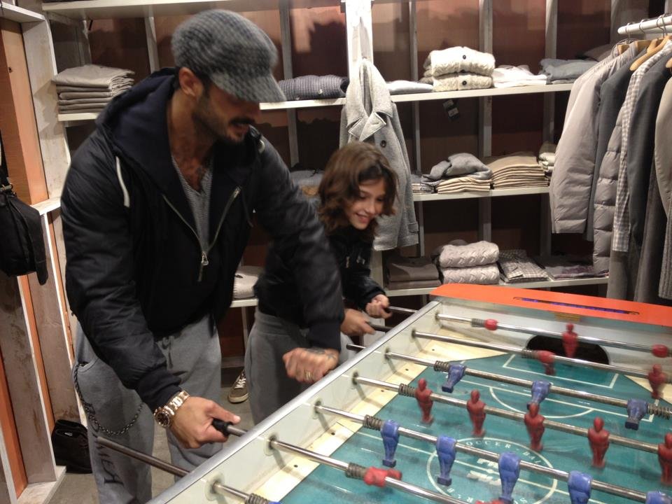 Fabrizio Corona con il figlio Carlos: foto