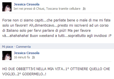 Jessica Cirasola: foto posate. E su Facebook scrive.. preview