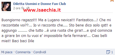 Diletta Pagliano su Facebook: ‘Io sto bene, e la ruota comincia a girare..’ preview