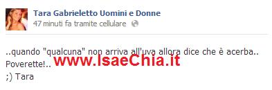 Tara Gabrieletto su Facebook: “Quando ‘qualcuna’ non arriva all’uva dice che è acerba…” preview