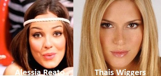 Somiglianza tra Alessia Reato e Thais Wiggers