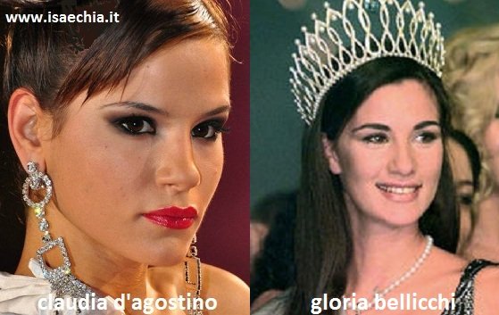 Somiglianza tra Claudia D’Agostino e Gloria Bellicchi