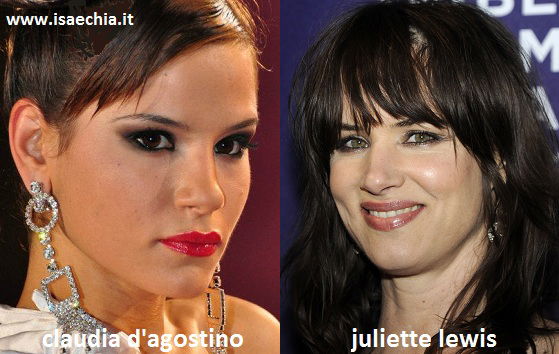 Somiglianza tra Claudia D’Agostino e Juliette Lewis article-post