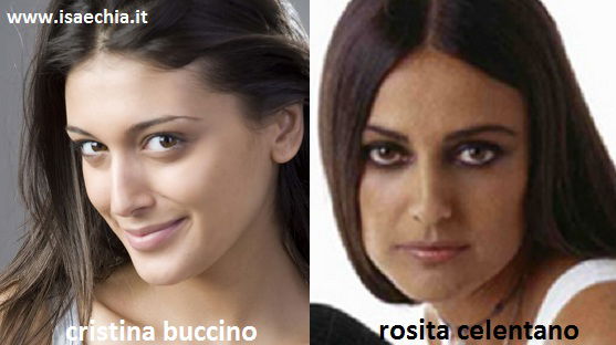 Somiglianza tra Cristina Buccino e Rosita Celentano preview
