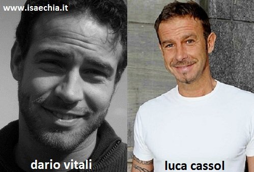 Somiglianza tra Dario Vitali e Luca Cassol