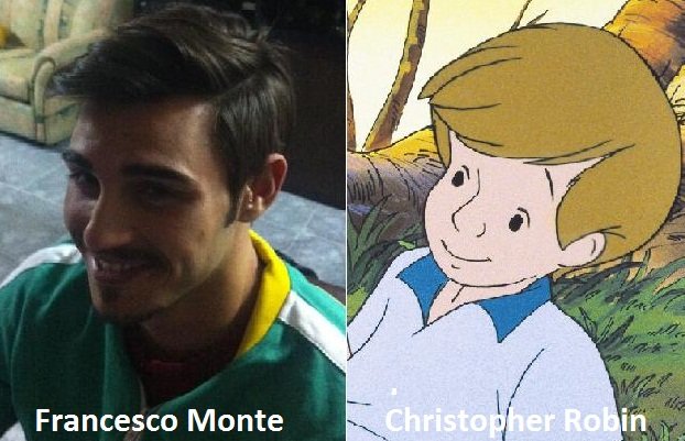 Somiglianza tra Francesco Monte e Christopher Robin