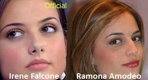 Somiglianza tra Irene Falcone e Ramona Amodeo