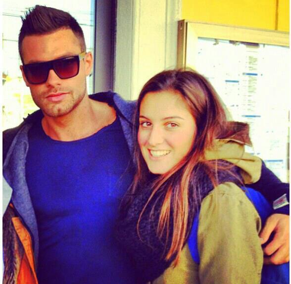 Eugenio Colombo con una fan: foto preview