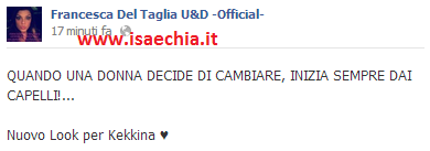 Francesca Del Taglia: nuovo look per la corteggiatrice del Trono blu preview