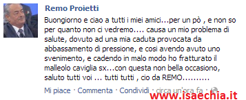Remo Proietti su Facebook: ‘A causa di un problema di salute non ci vedremo per un po’..’. E Barbara De Santi sostiene: ‘Maria De Filippi mi ha protetta!’ preview