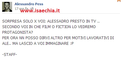 Alessandro Pess presto in tv.. e non solo a ‘Uomini e Donne’! preview