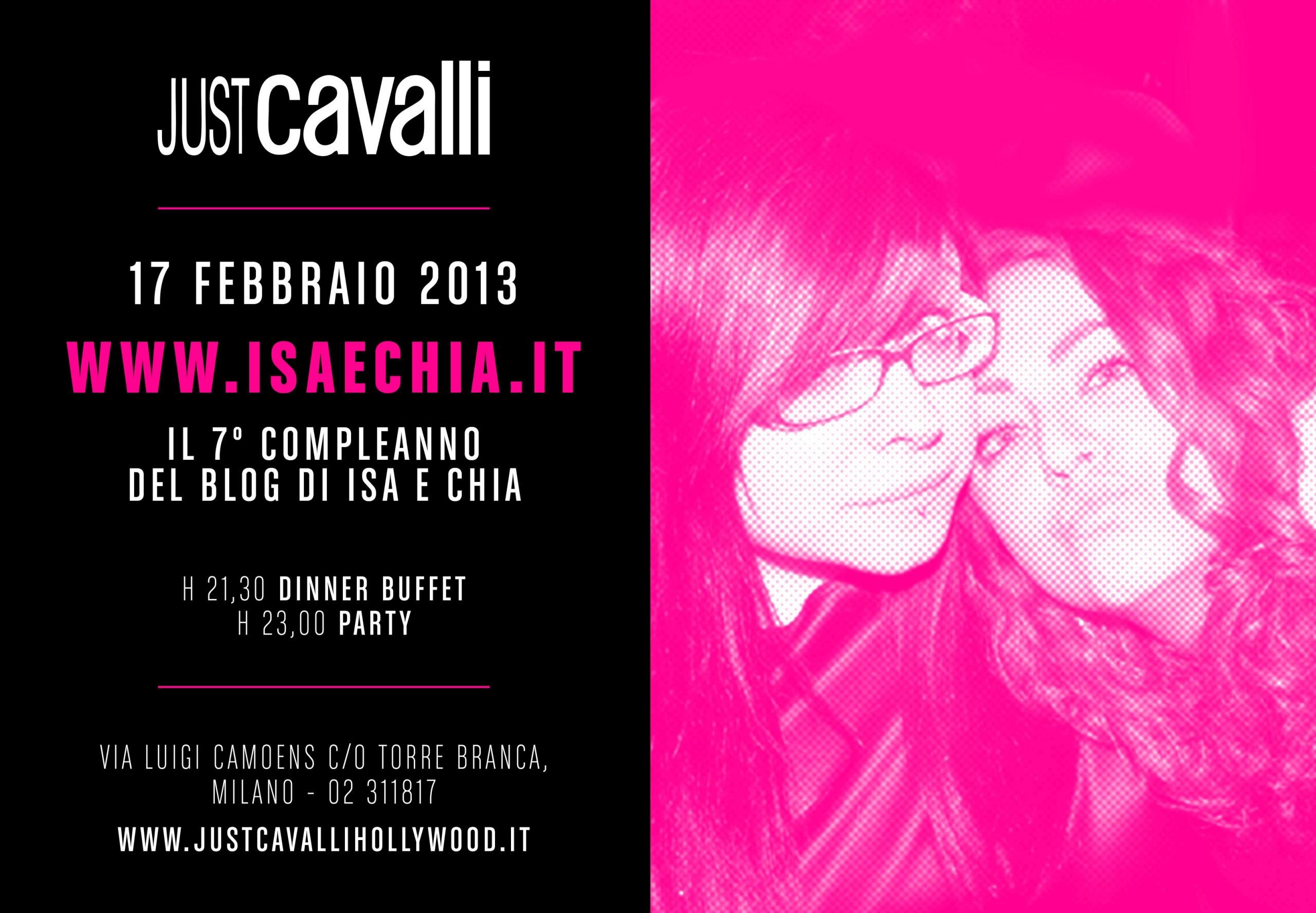 ‘Happy B-Day Blog’: vi aspettiamo domenica al Just Cavalli di Milano!