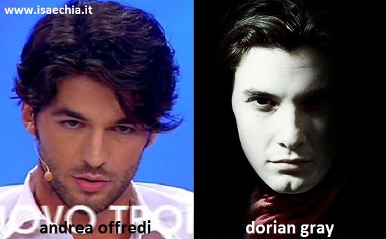 Somiglianza tra Andrea Offredi e Dorian Gray