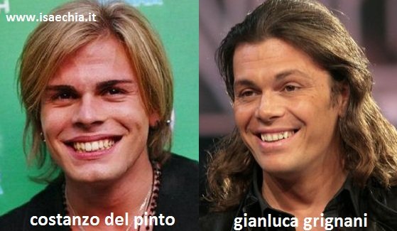 Somiglianza tra Costanzo Del Pinto e Gianluca Grignani
