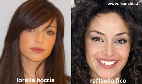 Somiglianza tra Lorella Boccia e Raffaella Fico