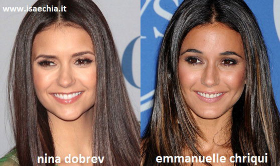 Somiglianza tra Nina Dobrev e Emmanuelle Chriqui article-post