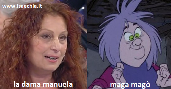 Somiglianza tra la dama Manuela e Maga Magò preview