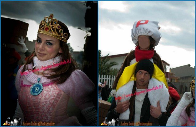 Elga Enardu e Diego Daddi mascherati per il Carnevale: foto