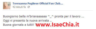 Teresanna Pugliese saluta i suoi fan e presenta la ‘nuova arrivata’… (foto) preview