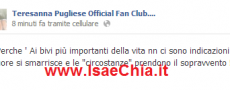 Mentre in radio Francesco Monte conferma la crisi Teresanna Pugliese su Facebook scrive…