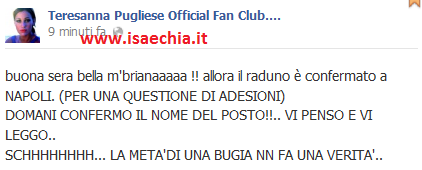 Teresanna Pugliese posta l’ennesima canzone su Facebook, e scrive.. preview