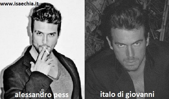 Somiglianza tra Alessandro Pess e Italo Di Giovanni