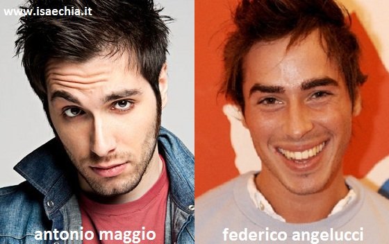 Somiglianza tra Antonio Maggio e Federico Angelucci