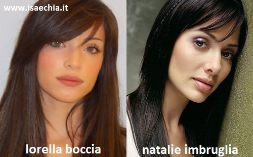 Somiglianza tra Lorella Boccia e Natalie Imbruglia